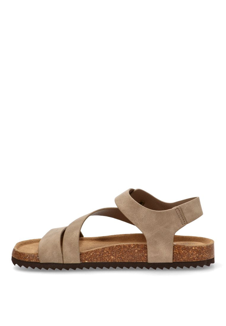 SANDALIA BIO CRUZADA ETIKA 41021 MONDELLO, HOMBRE MARRÓN