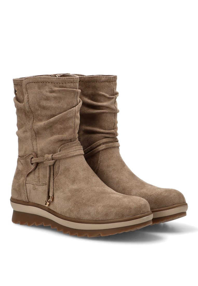 BOTIN ARRUGADO ANGER 02 11112 ETIKA, MUJER TAUPE