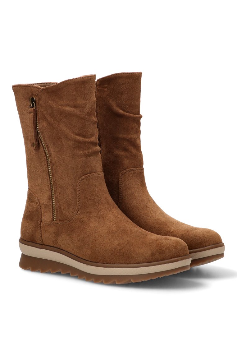 BOTIN ANTELINA CREMALLERA CAMELIA 11115 ETIKA, MUJER CAMEL