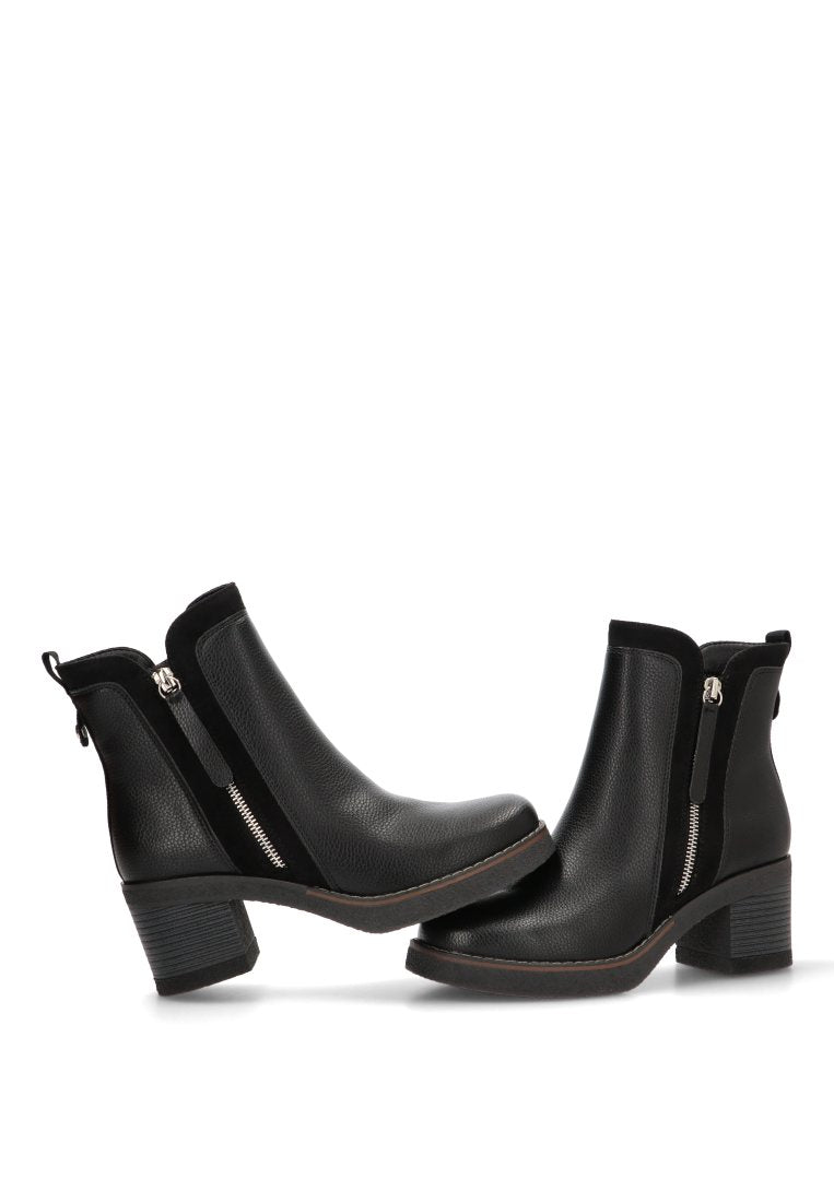 BOTIN CREMALLERA ANYA 32024 ETIKA, MUJER NEGRO