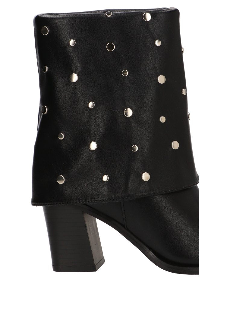 BOTIN TACHAS Y BRILLOS MIA 32016 ETIKA, MUJER NEGRO