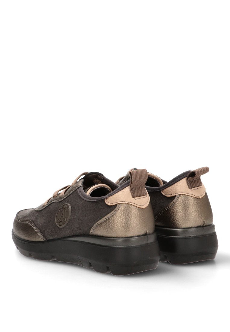 MOCASIN ELASTICOS CORAL 60018 ARMONY, MUJER GRIS