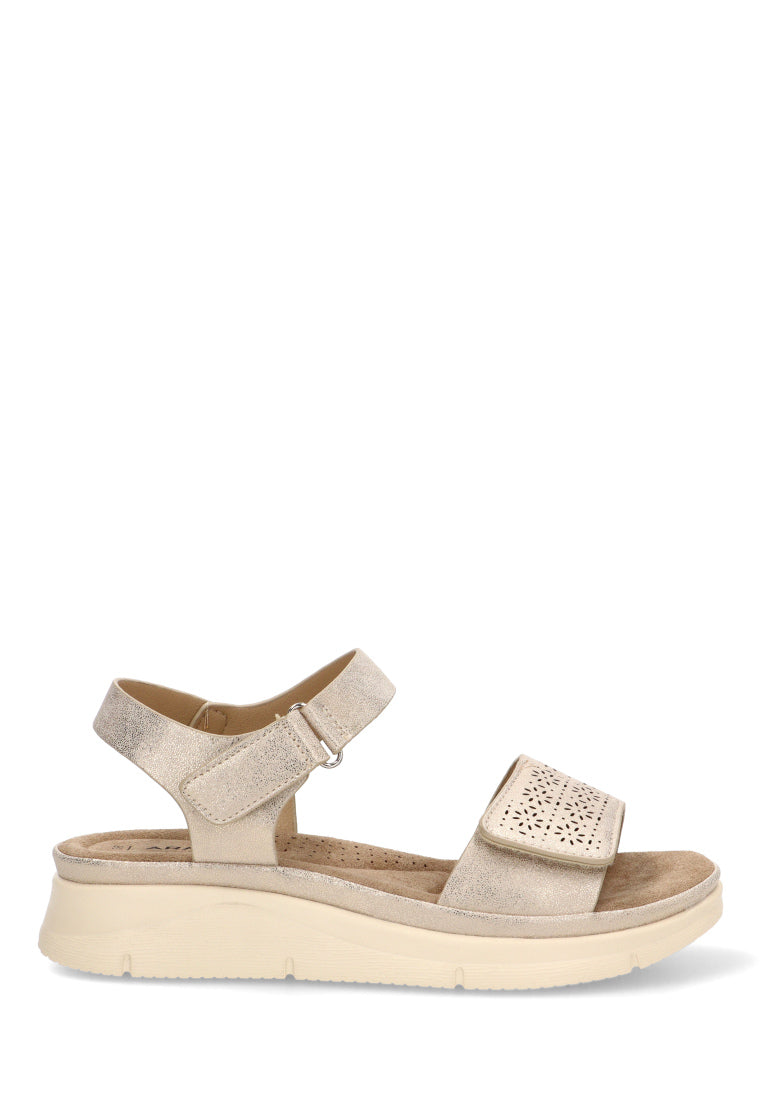 SANDALIA CONFORT PLAYAZO 40017, ARMONY MUJER, ORO