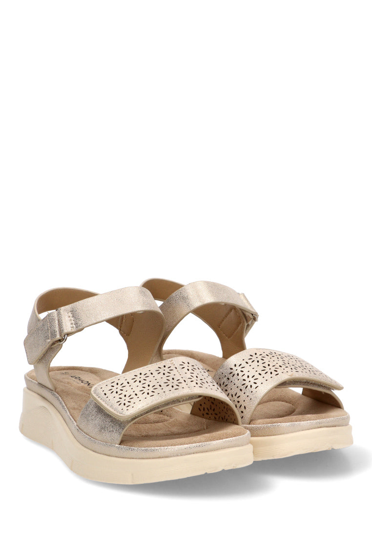 SANDALIA CONFORT PLAYAZO 40017, ARMONY MUJER, ORO