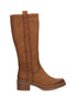 11107 LYON 04 CAMEL WOMEN'S HIGH-HEEL STUDDED BOOT Camel