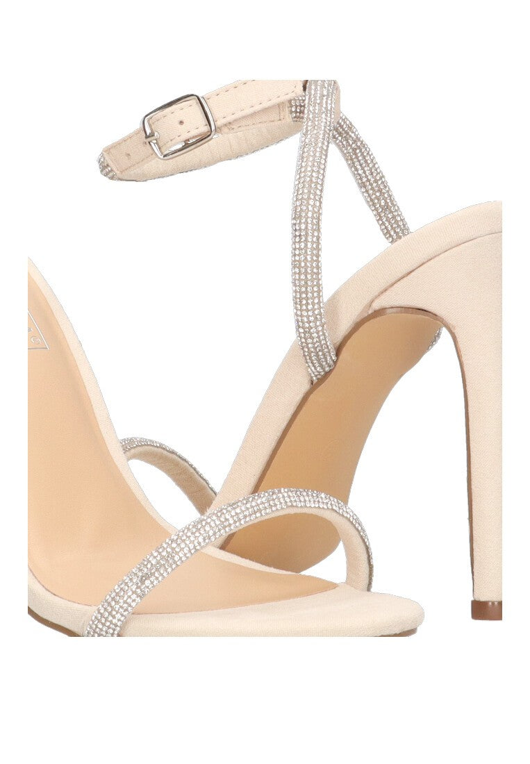 Color Beige Sandalia Beige Tacon Ancho Tacón Alto Sandalias Beige